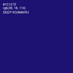 #1C1272 - Deep Koamaru Color Image