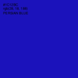 #1C12BC - Persian Blue Color Image