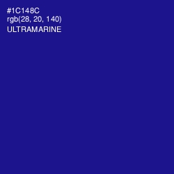 #1C148C - Ultramarine Color Image