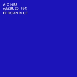 #1C14B8 - Persian Blue Color Image