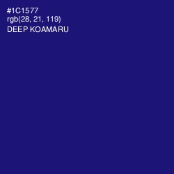 #1C1577 - Deep Koamaru Color Image