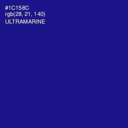 #1C158C - Ultramarine Color Image