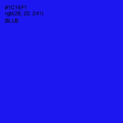 #1C16F1 - Blue Color Image