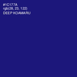 #1C177A - Deep Koamaru Color Image