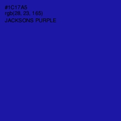 #1C17A5 - Jacksons Purple Color Image