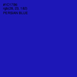 #1C17B6 - Persian Blue Color Image