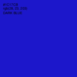 #1C17CB - Dark Blue Color Image