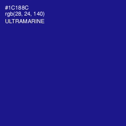 #1C188C - Ultramarine Color Image
