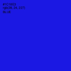 #1C18E3 - Blue Color Image