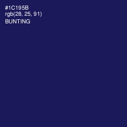 #1C195B - Bunting Color Image
