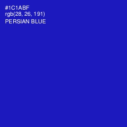 #1C1ABF - Persian Blue Color Image