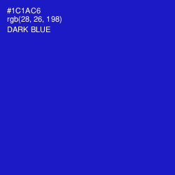 #1C1AC6 - Dark Blue Color Image