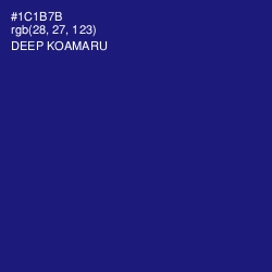 #1C1B7B - Deep Koamaru Color Image