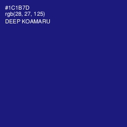 #1C1B7D - Deep Koamaru Color Image