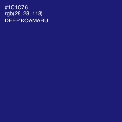 #1C1C76 - Deep Koamaru Color Image
