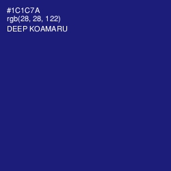 #1C1C7A - Deep Koamaru Color Image