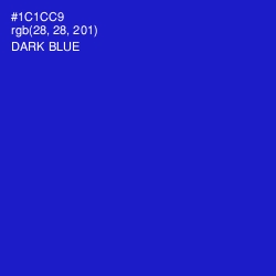 #1C1CC9 - Dark Blue Color Image