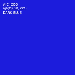 #1C1CDD - Dark Blue Color Image