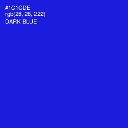 #1C1CDE - Dark Blue Color Image