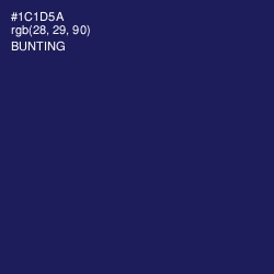 #1C1D5A - Bunting Color Image