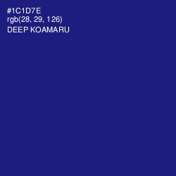 #1C1D7E - Deep Koamaru Color Image