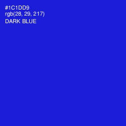 #1C1DD9 - Dark Blue Color Image