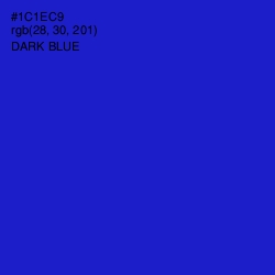 #1C1EC9 - Dark Blue Color Image