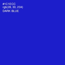 #1C1ECC - Dark Blue Color Image