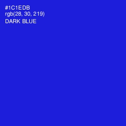 #1C1EDB - Dark Blue Color Image