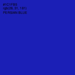 #1C1FB5 - Persian Blue Color Image