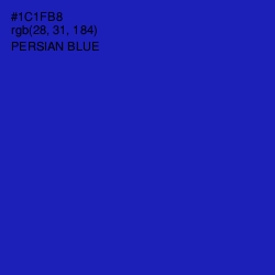 #1C1FB8 - Persian Blue Color Image