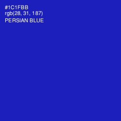 #1C1FBB - Persian Blue Color Image