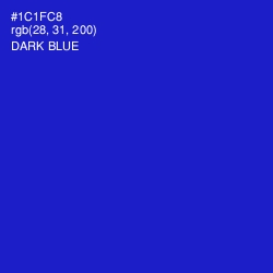 #1C1FC8 - Dark Blue Color Image