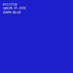 #1C1FCB - Dark Blue Color Image