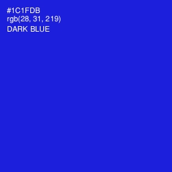 #1C1FDB - Dark Blue Color Image
