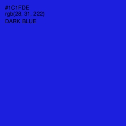 #1C1FDE - Dark Blue Color Image