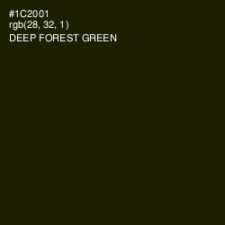 #1C2001 - Deep Forest Green Color Image