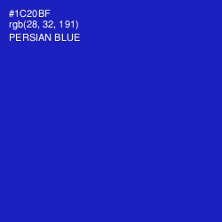 #1C20BF - Persian Blue Color Image