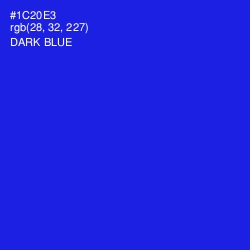 #1C20E3 - Dark Blue Color Image