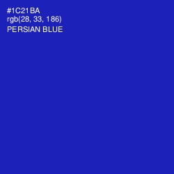 #1C21BA - Persian Blue Color Image