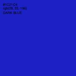 #1C21C4 - Dark Blue Color Image