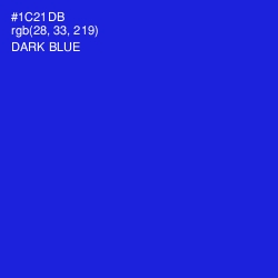 #1C21DB - Dark Blue Color Image