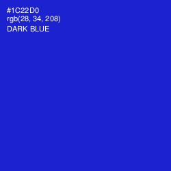 #1C22D0 - Dark Blue Color Image