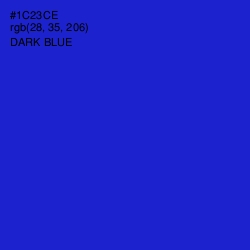 #1C23CE - Dark Blue Color Image