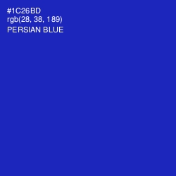 #1C26BD - Persian Blue Color Image