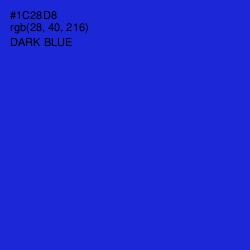#1C28D8 - Dark Blue Color Image