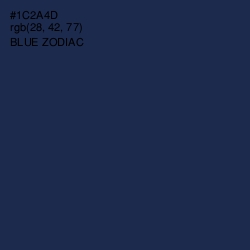 #1C2A4D - Blue Zodiac Color Image