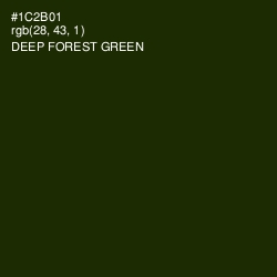 #1C2B01 - Deep Forest Green Color Image