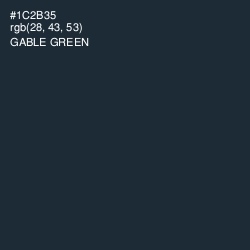 #1C2B35 - Gable Green Color Image
