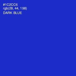 #1C2CC6 - Dark Blue Color Image
